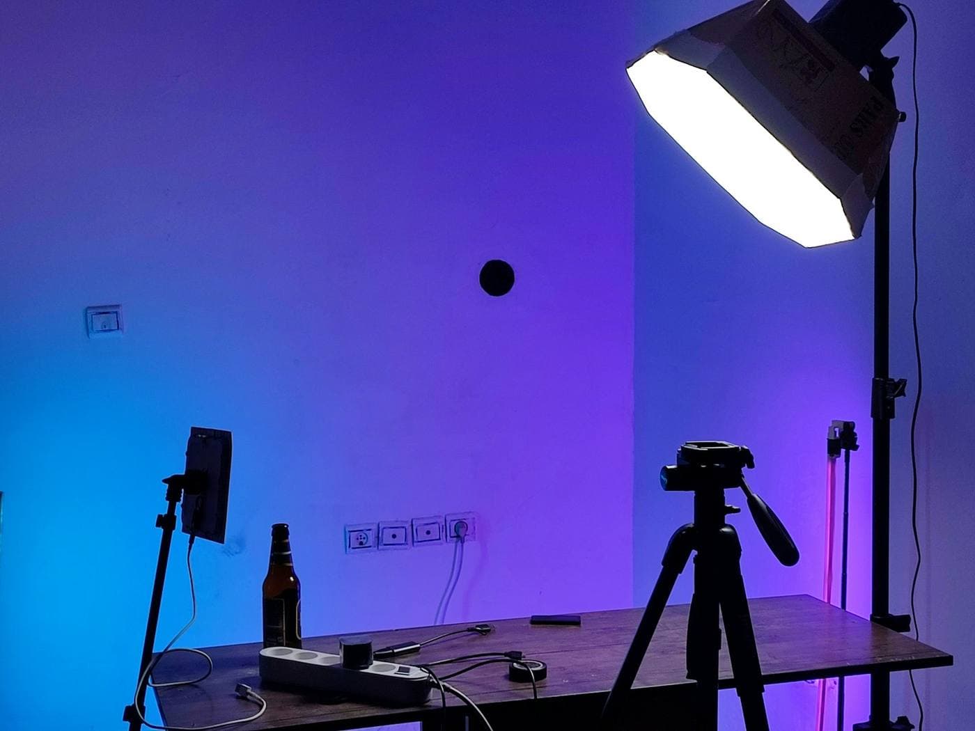 Nagranie wideo w świetle RGB